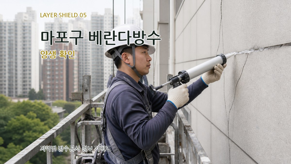 마포구 베란다방수 양생 확인