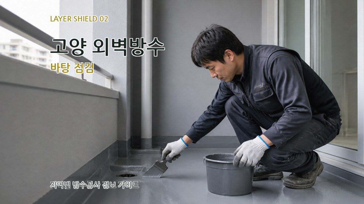고양 외벽방수 바탕 점검