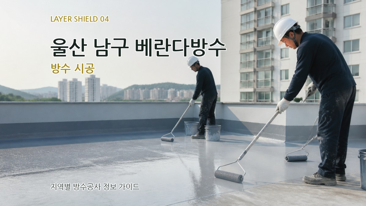 울산 남구 베란다방수 방수 시공