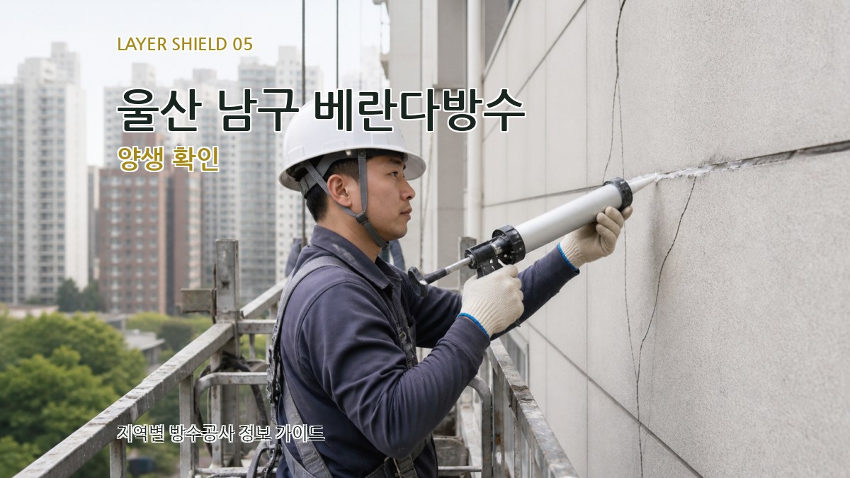 울산 남구 베란다방수 양생 확인