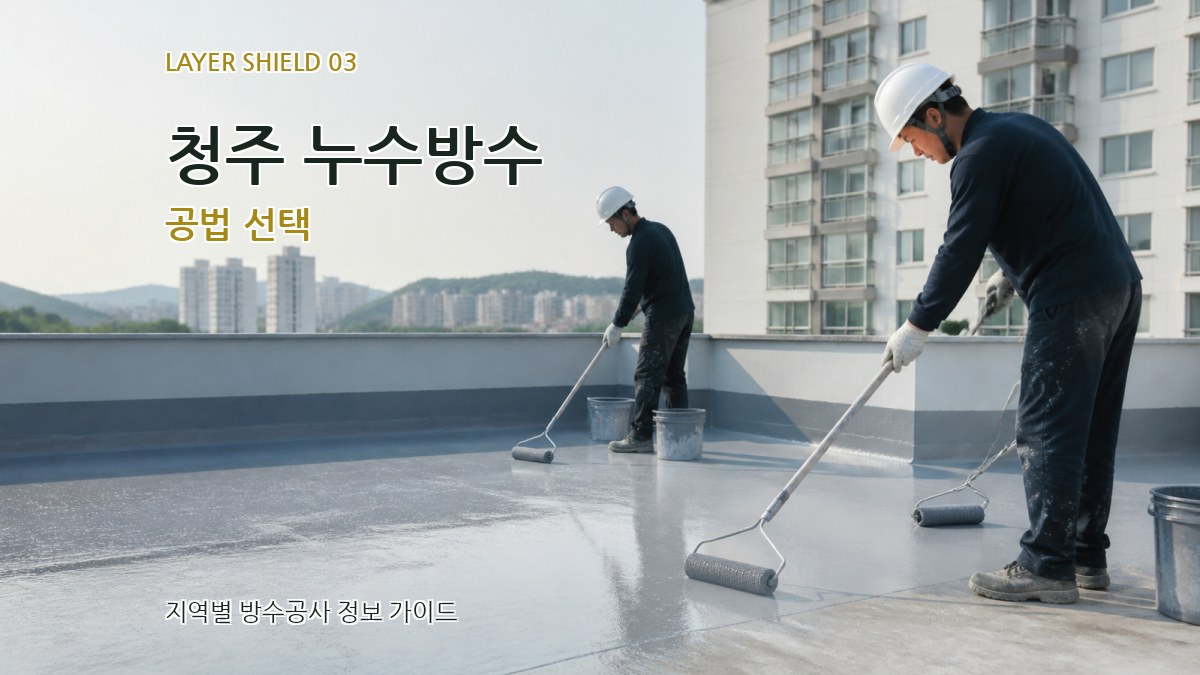 청주 누수방수 공법 선택