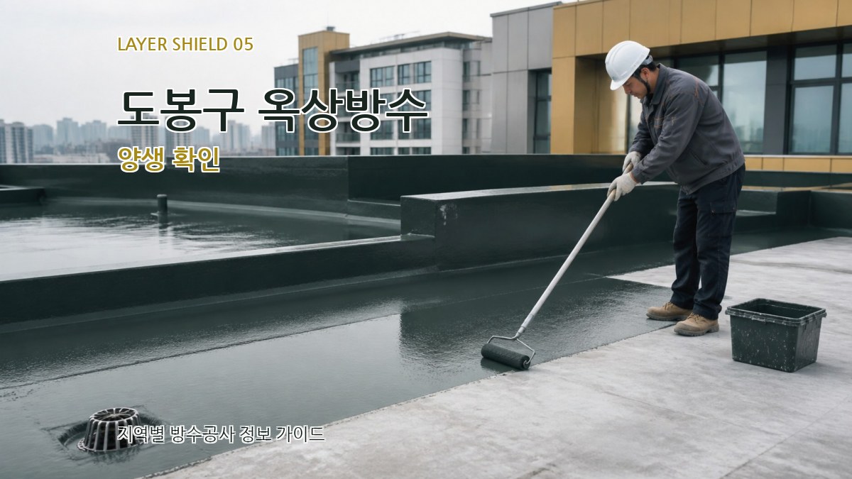 도봉구 옥상방수 양생 확인