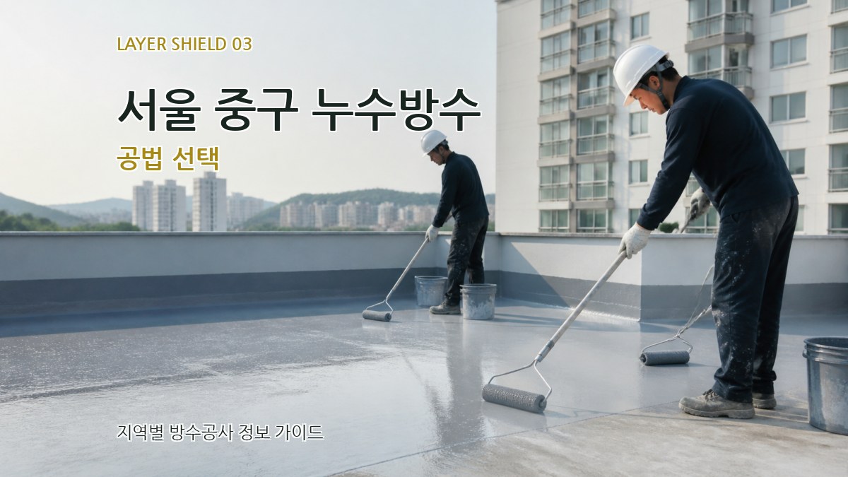서울 중구 누수방수 공법 선택