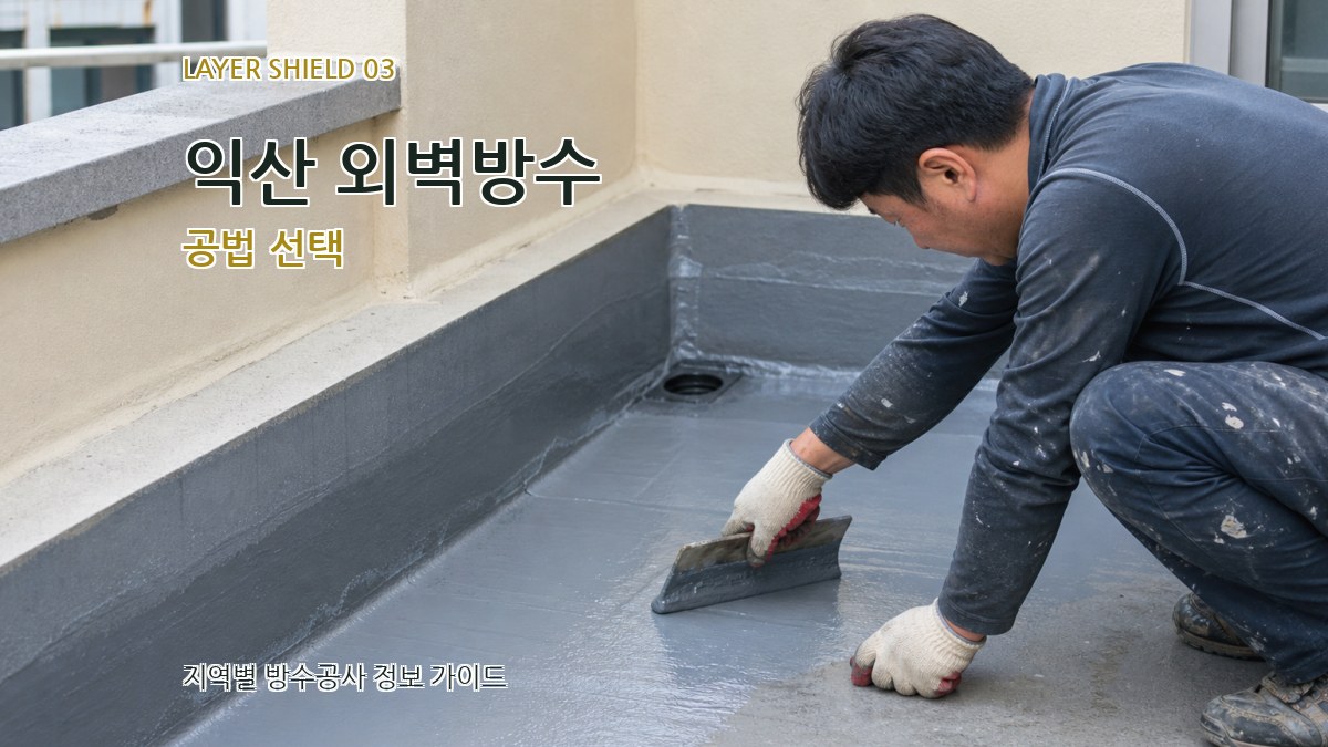 익산 외벽방수 공법 선택