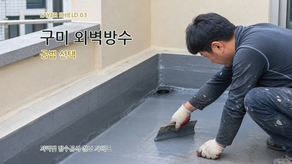 구미 외벽방수 공법 선택