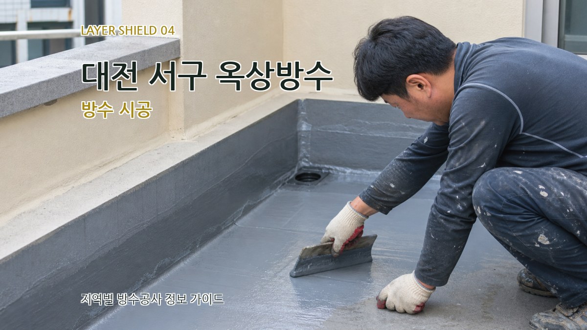 대전 서구 옥상방수 방수 시공