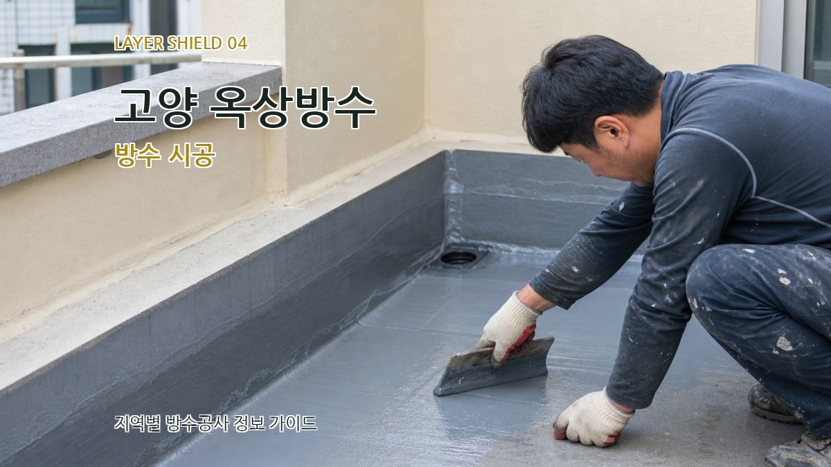 고양 옥상방수 방수 시공