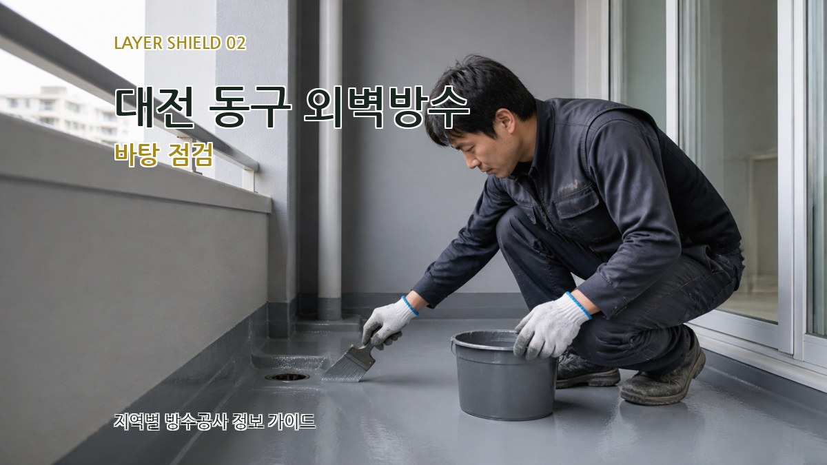 대전 동구 외벽방수 바탕 점검