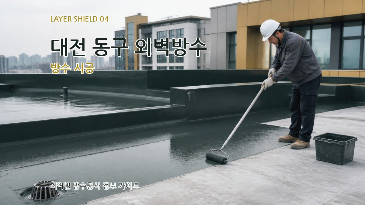 대전 동구 외벽방수 방수 시공