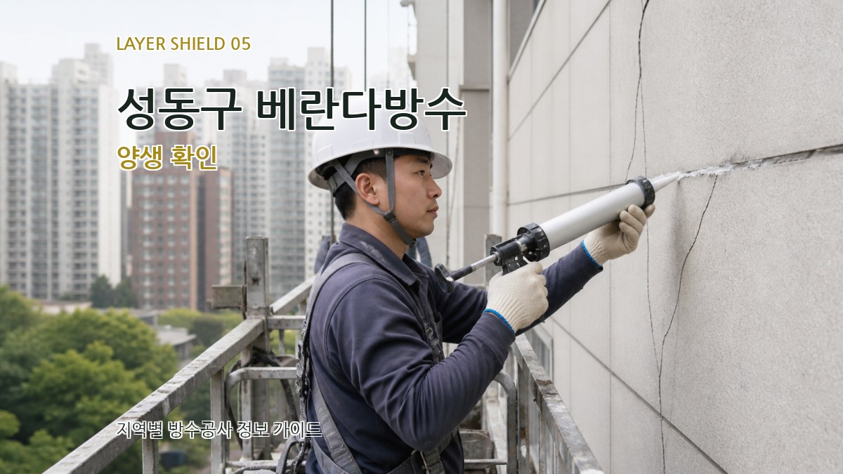 성동구 베란다방수 양생 확인