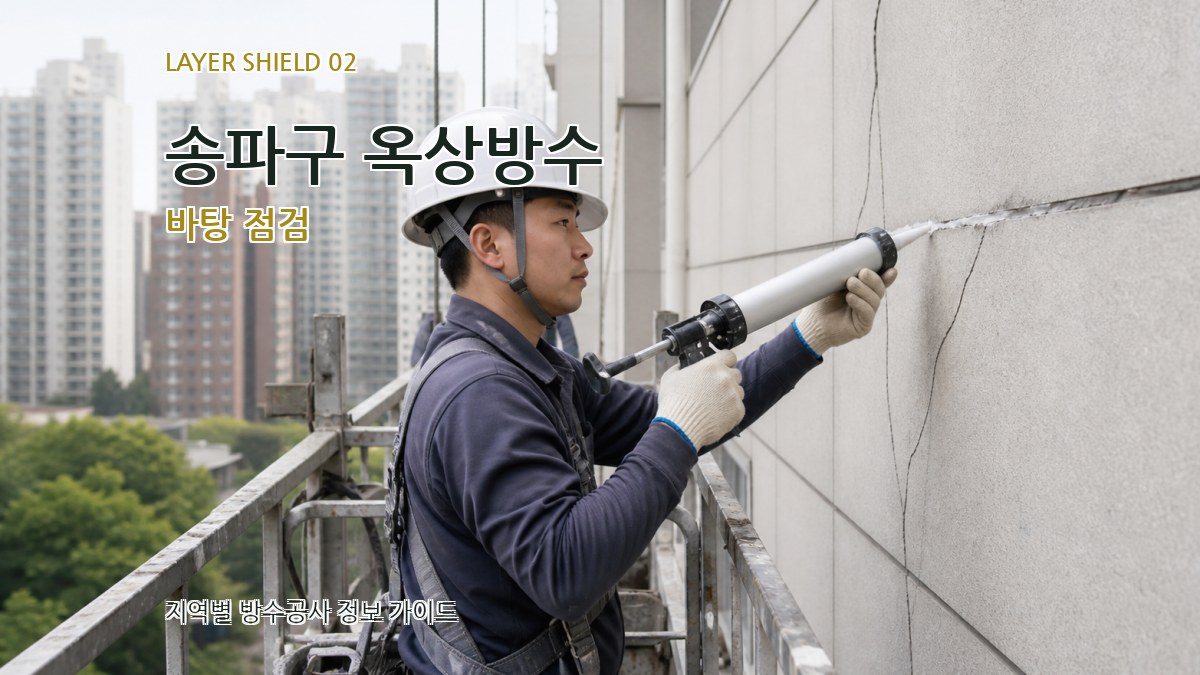 송파구 옥상방수 바탕 점검