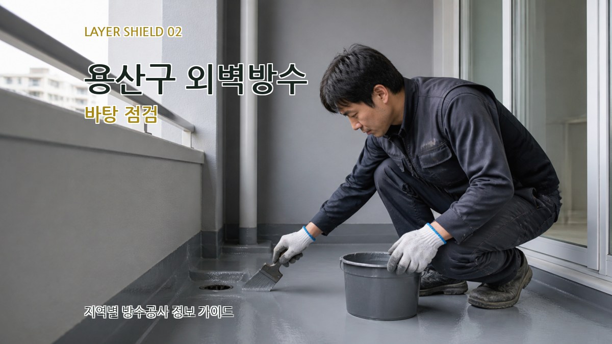 용산구 외벽방수 바탕 점검
