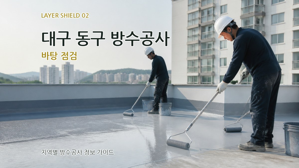 대구 동구 방수공사 바탕 점검