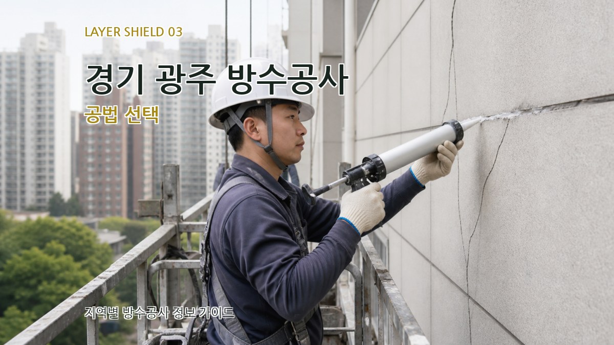 경기 광주 방수공사 공법 선택