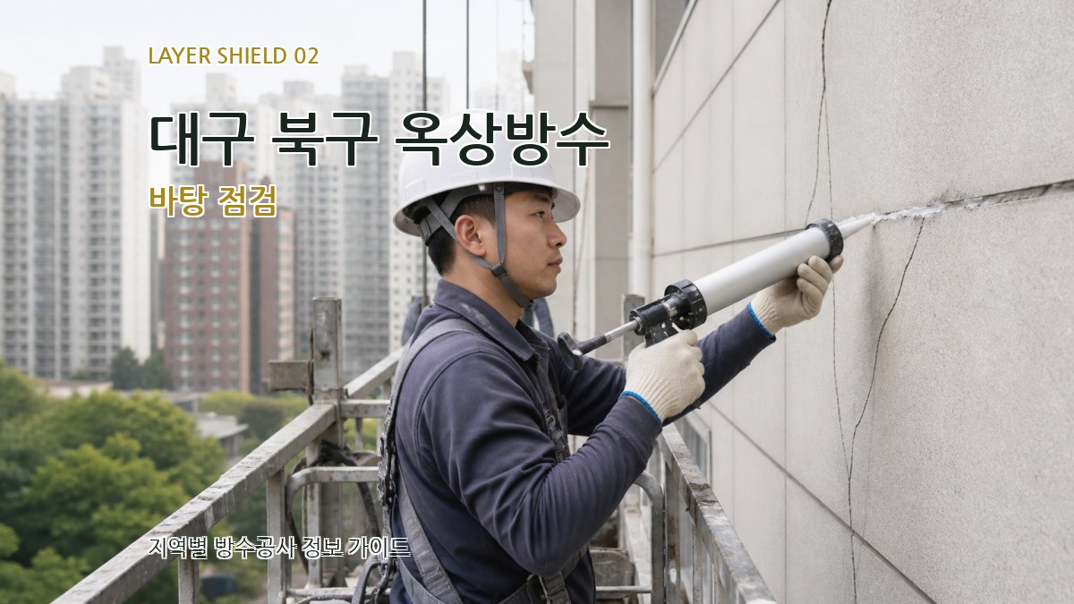 대구 북구 옥상방수 바탕 점검