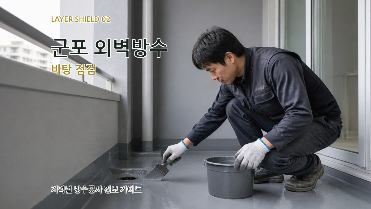 군포 외벽방수 바탕 점검