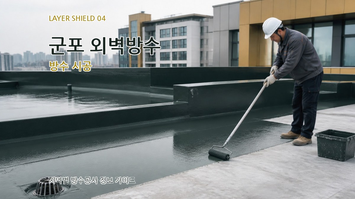 군포 외벽방수 방수 시공