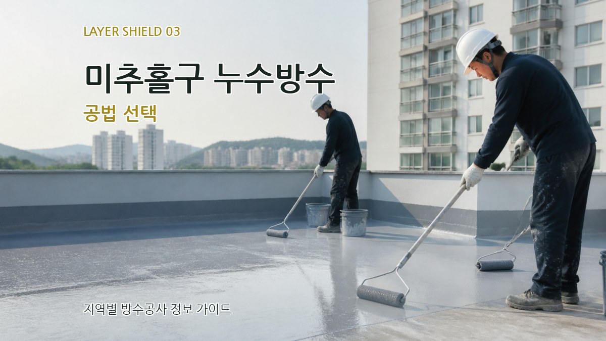 미추홀구 누수방수 공법 선택