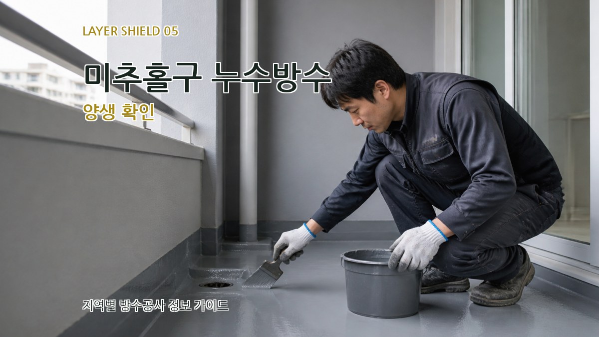 미추홀구 누수방수 양생 확인