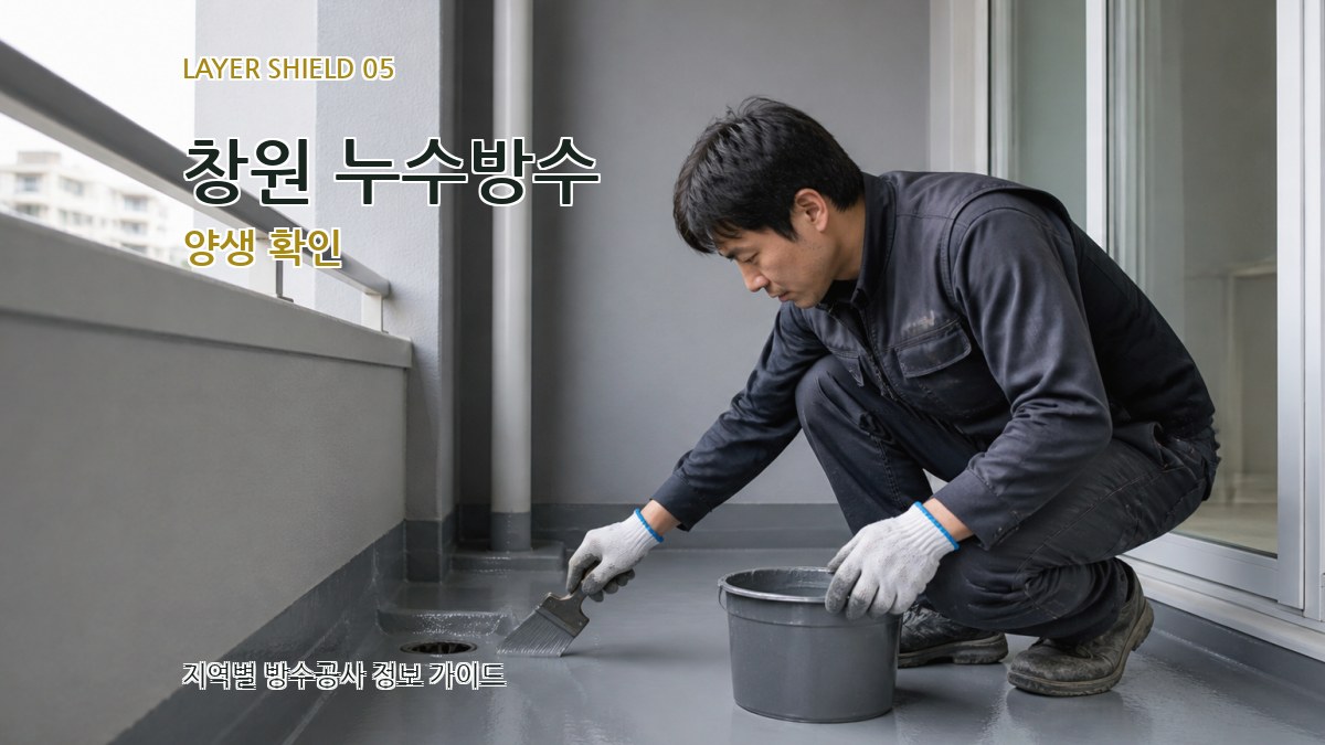 창원 누수방수 양생 확인