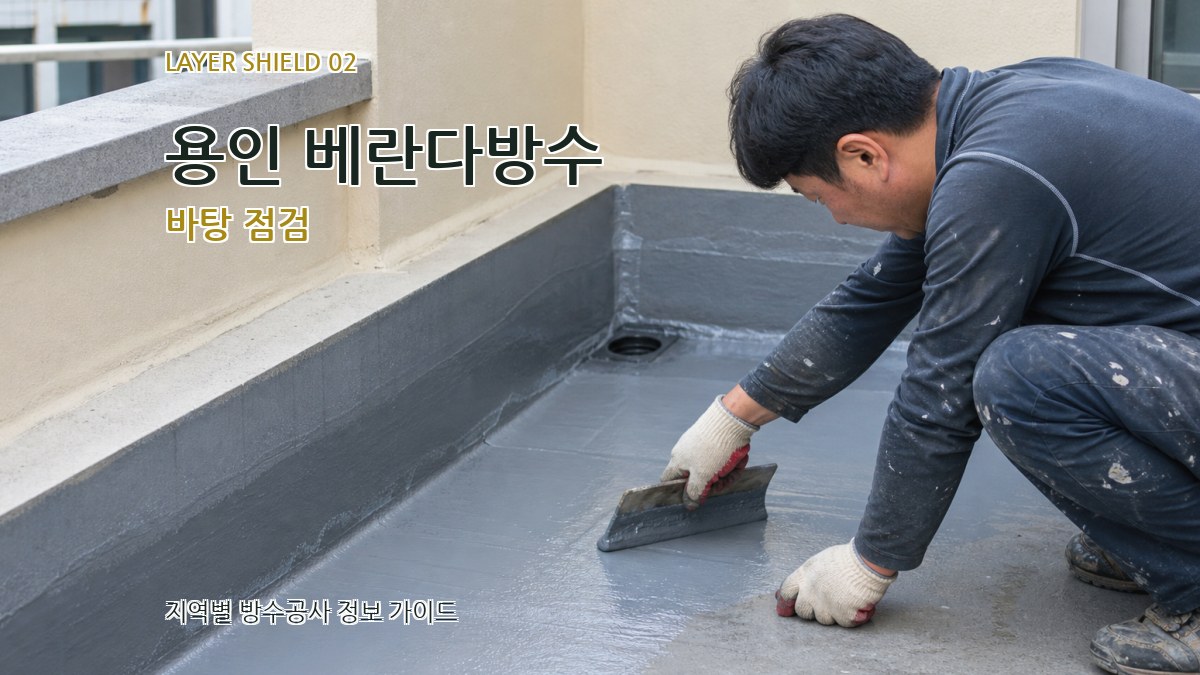 용인 베란다방수 바탕 점검