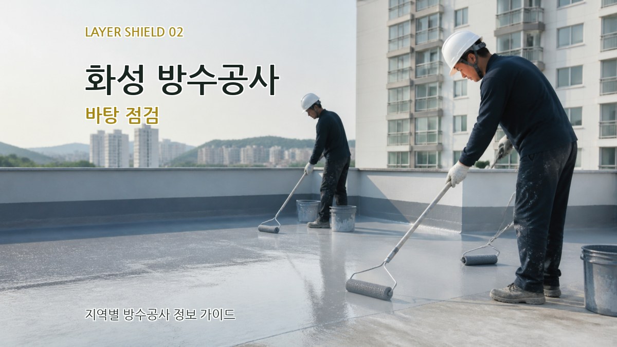화성 방수공사 바탕 점검