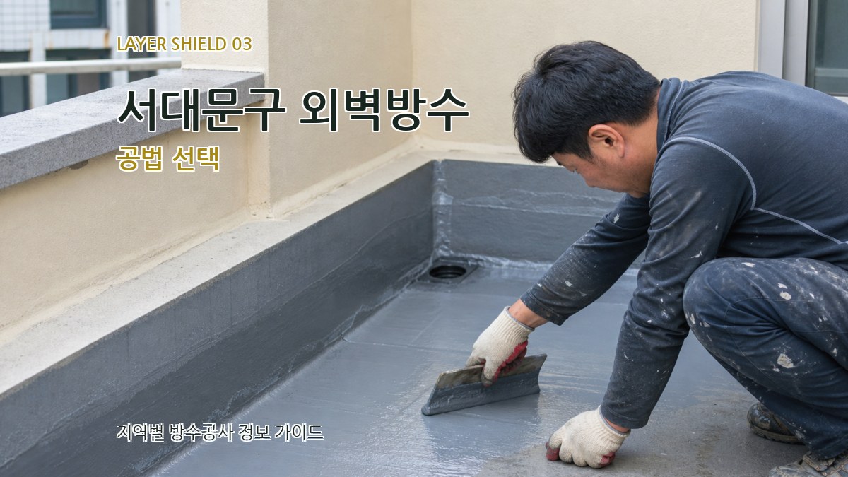 서대문구 외벽방수 공법 선택