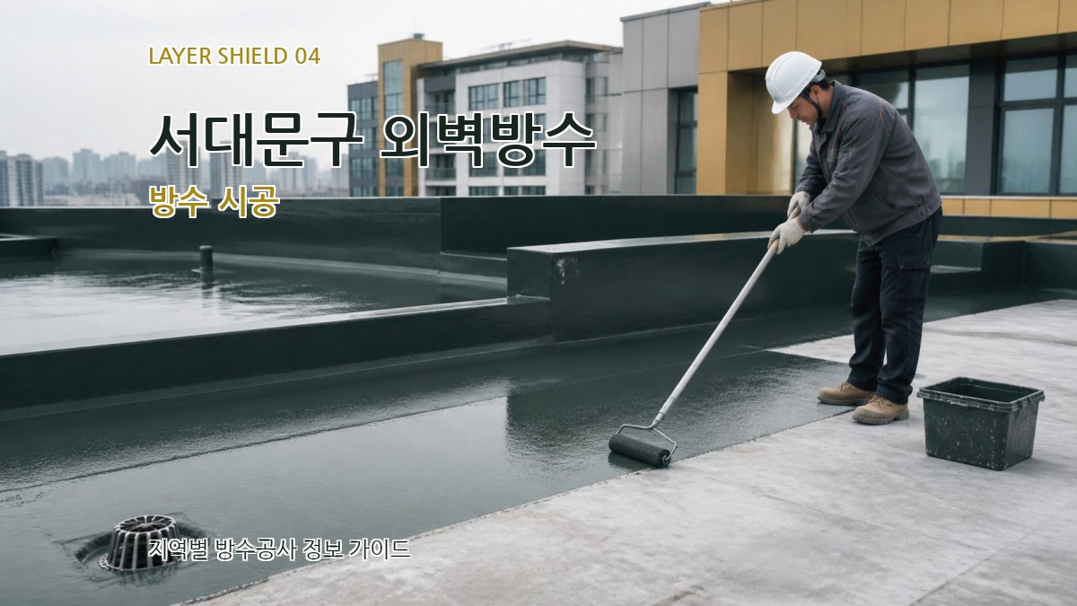 서대문구 외벽방수 방수 시공