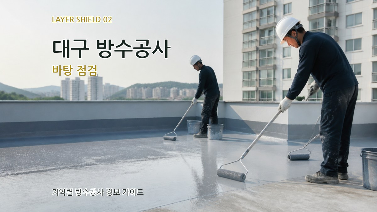 대구 방수공사 바탕 점검