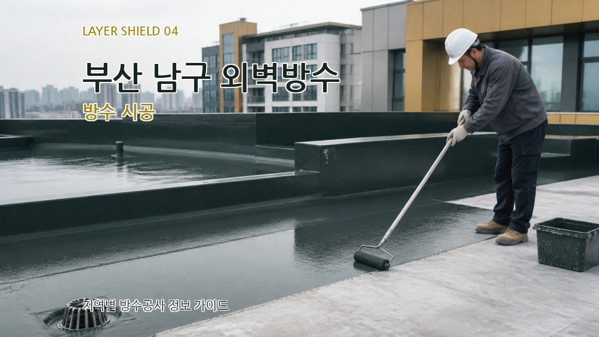 부산 남구 외벽방수 방수 시공