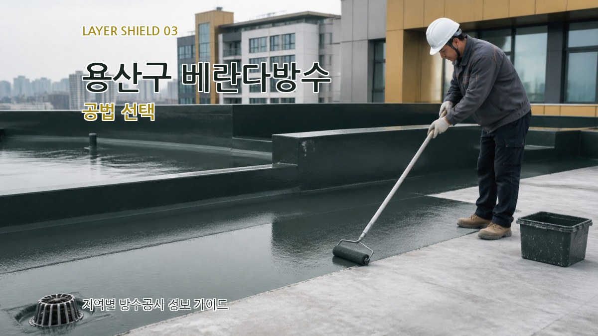 용산구 베란다방수 공법 선택