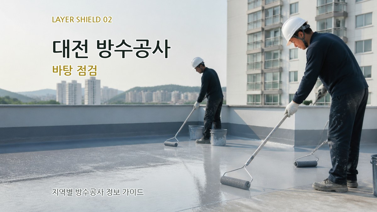 대전 방수공사 바탕 점검