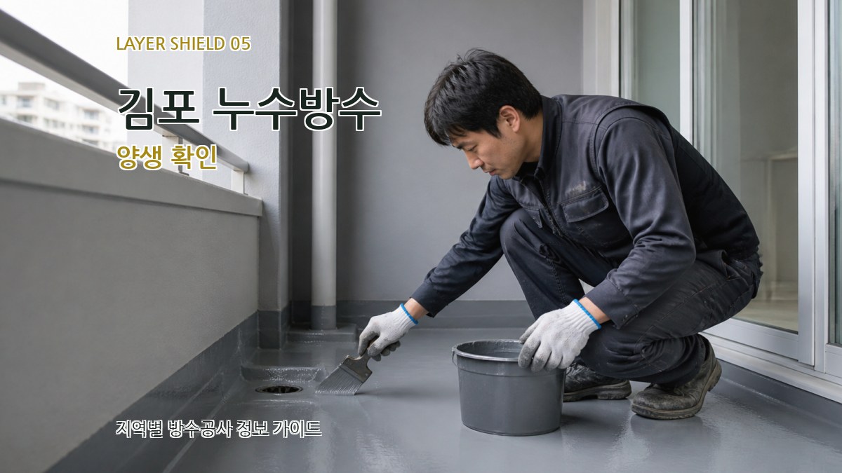 김포 누수방수 양생 확인