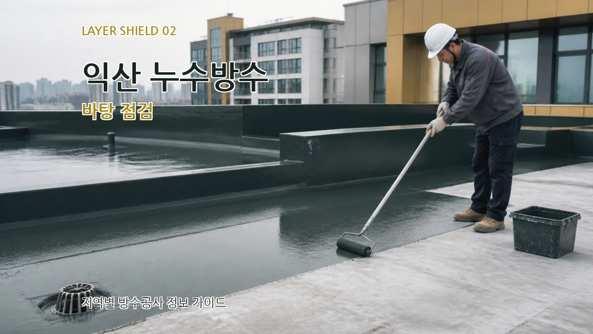 익산 누수방수 바탕 점검