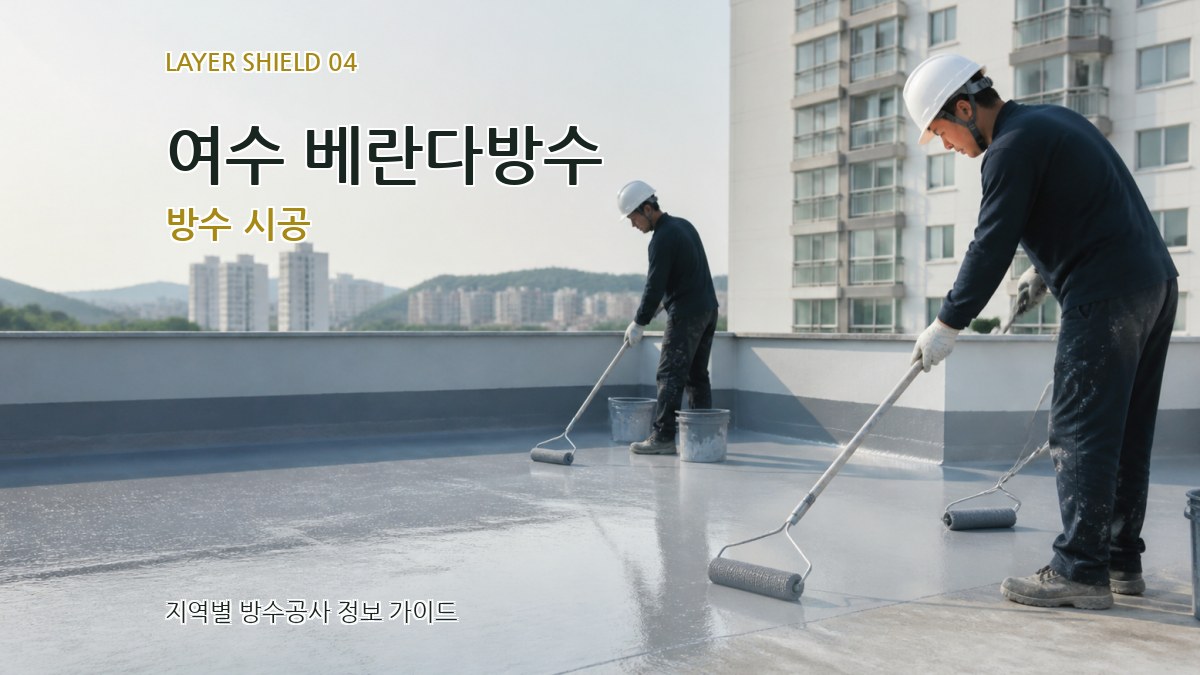 여수 베란다방수 방수 시공