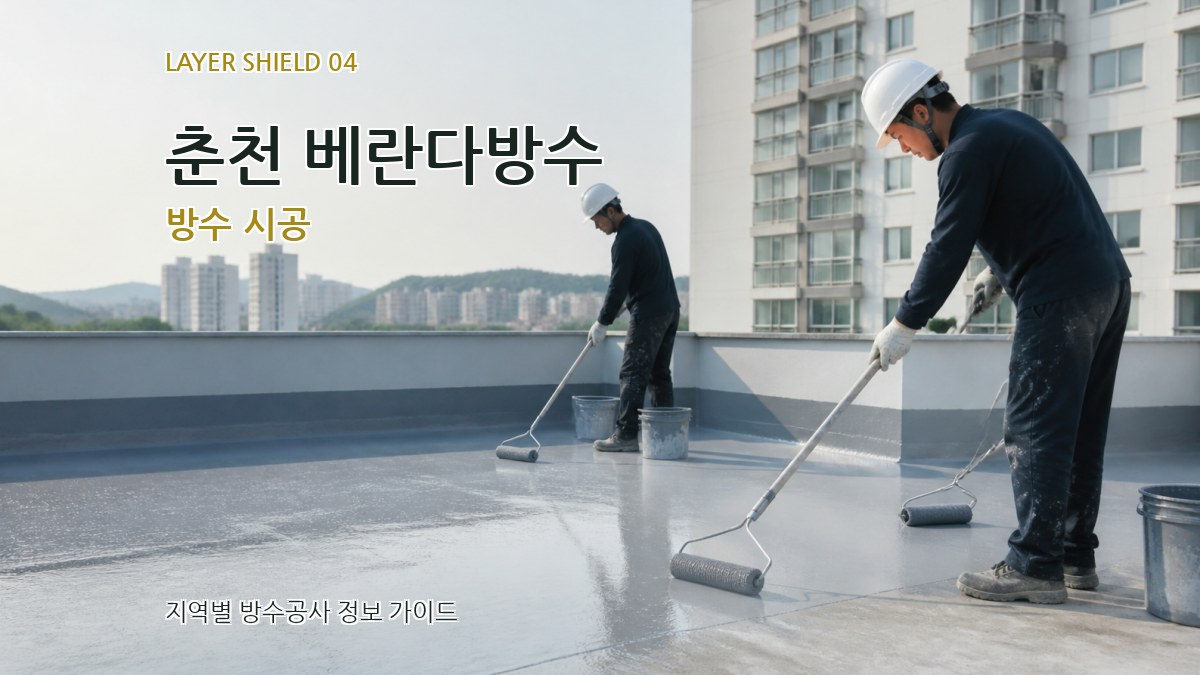 춘천 베란다방수 방수 시공