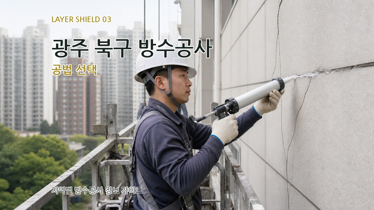 광주 북구 방수공사 공법 선택