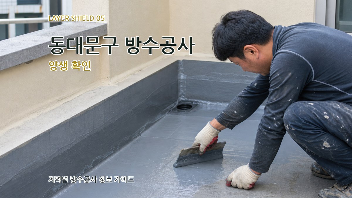 동대문구 방수공사 양생 확인