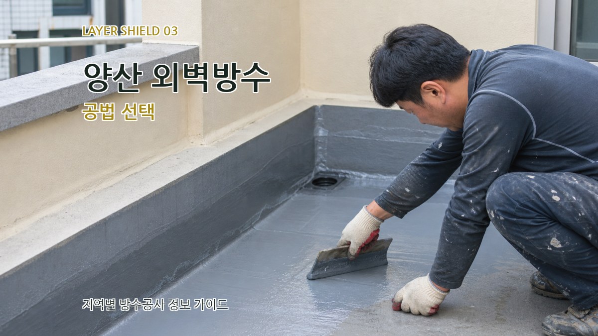 양산 외벽방수 공법 선택