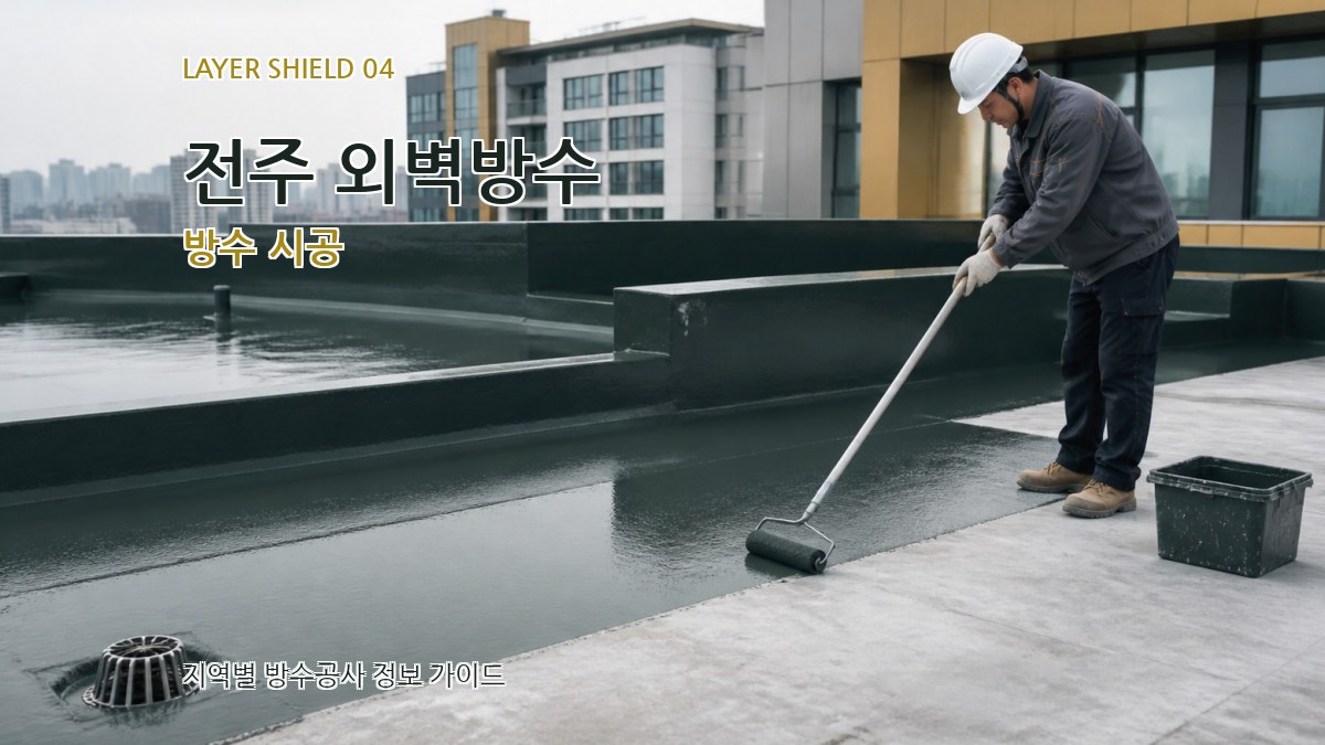 전주 외벽방수 방수 시공