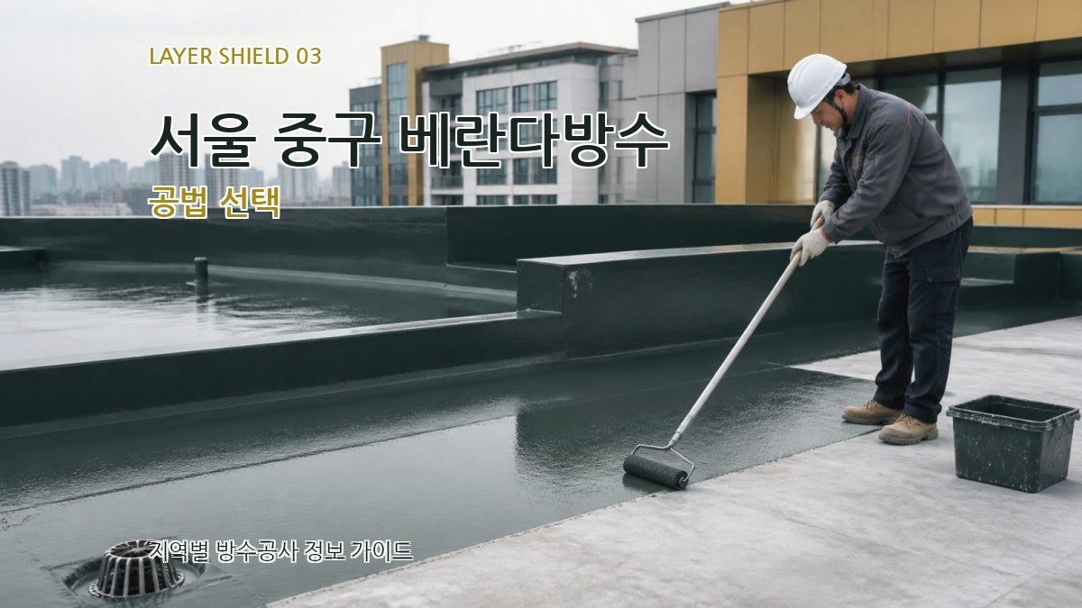 서울 중구 베란다방수 공법 선택