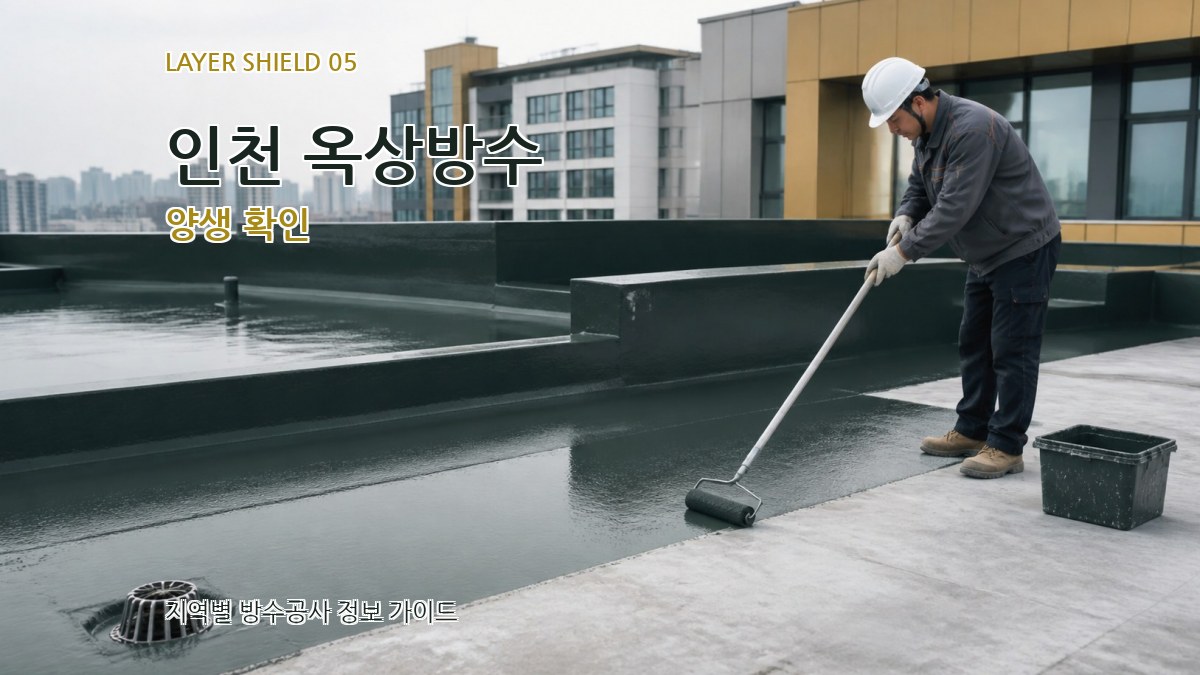 인천 옥상방수 양생 확인