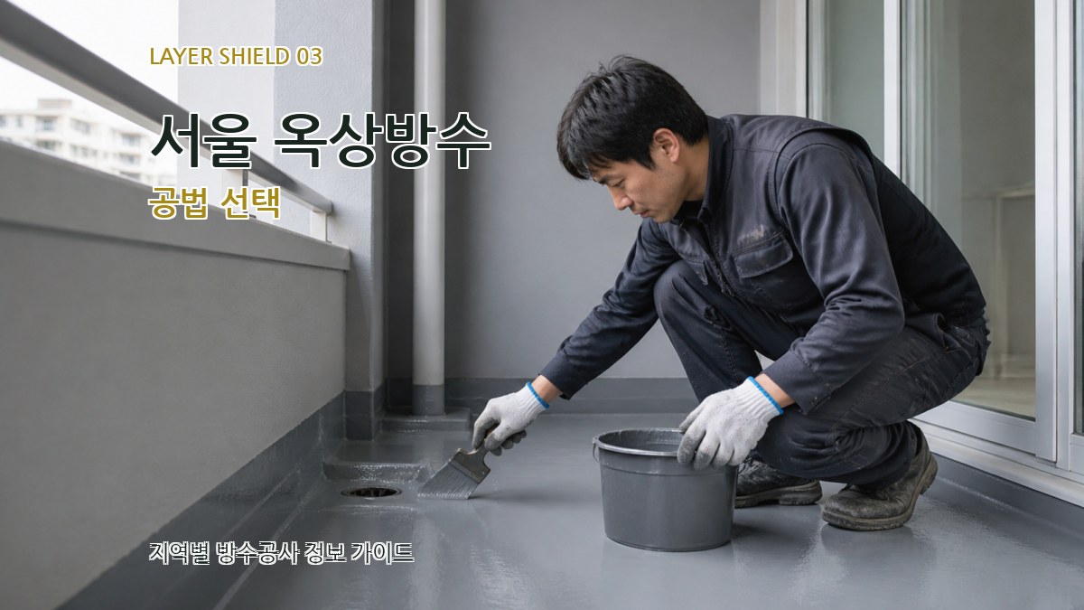 서울 옥상방수 공법 선택