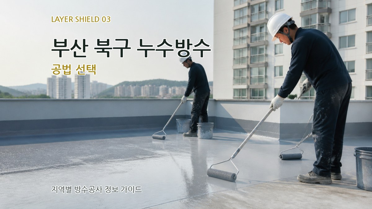 부산 북구 누수방수 공법 선택