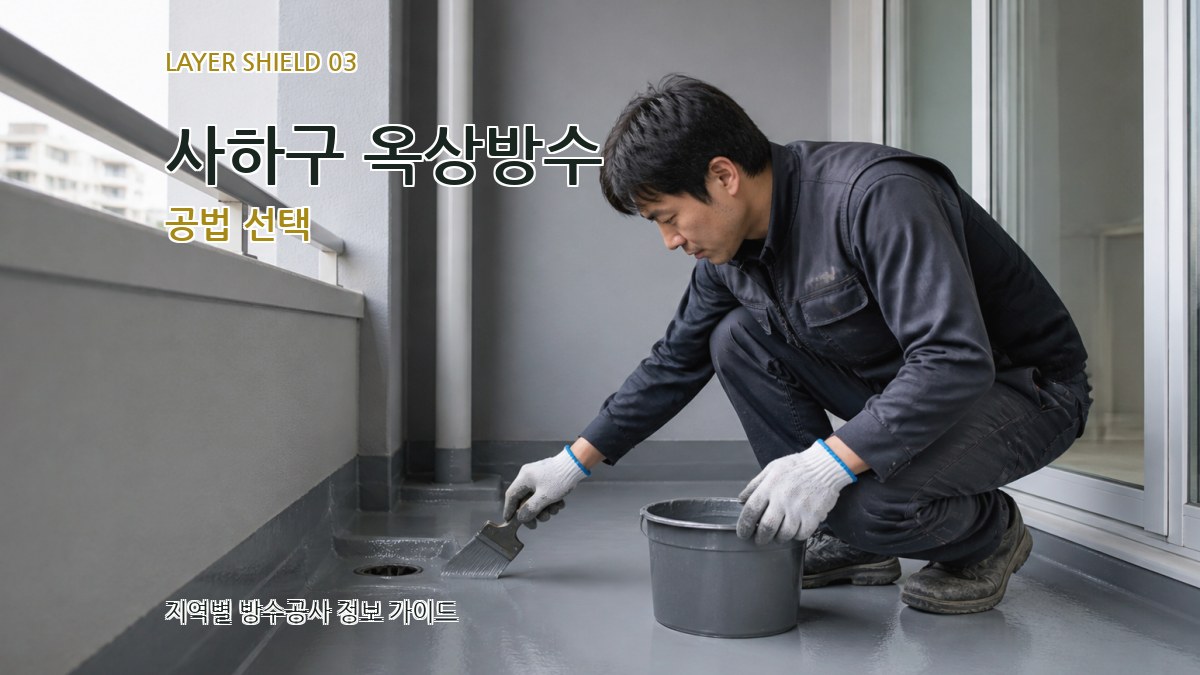 사하구 옥상방수 공법 선택