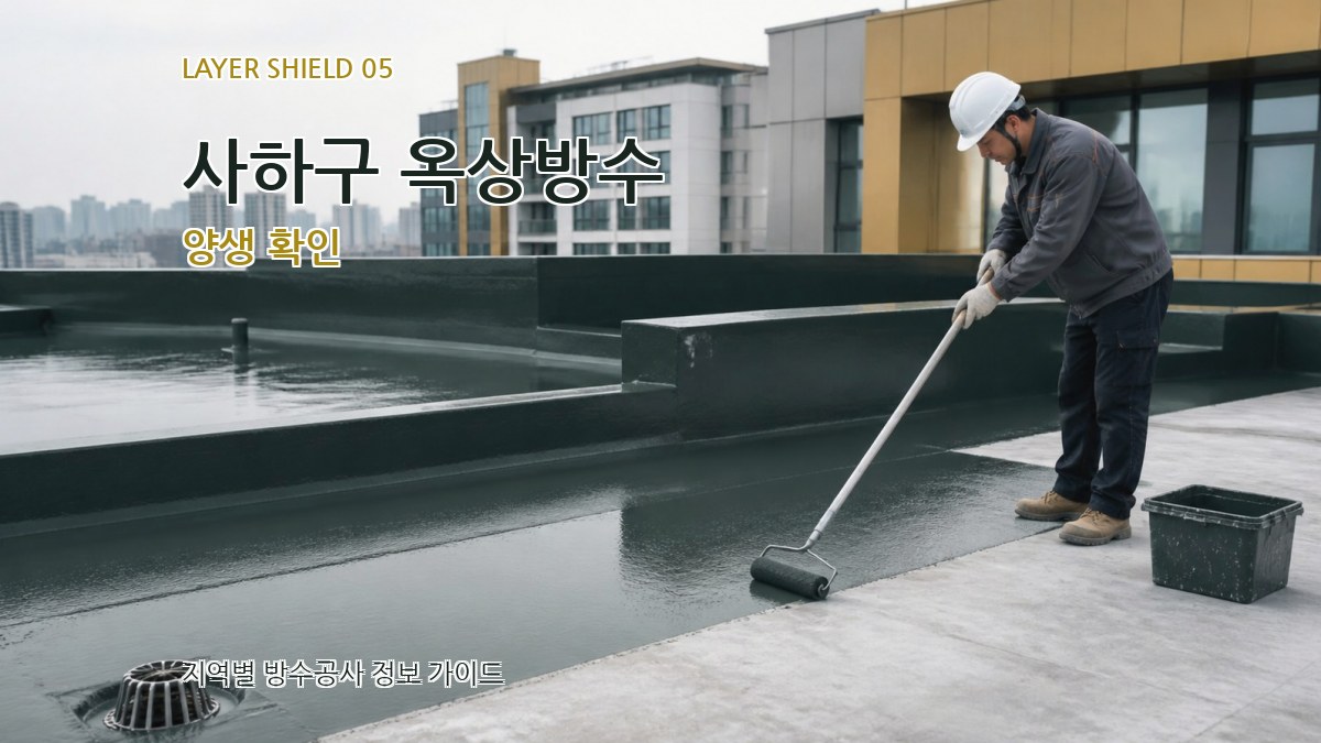 사하구 옥상방수 양생 확인