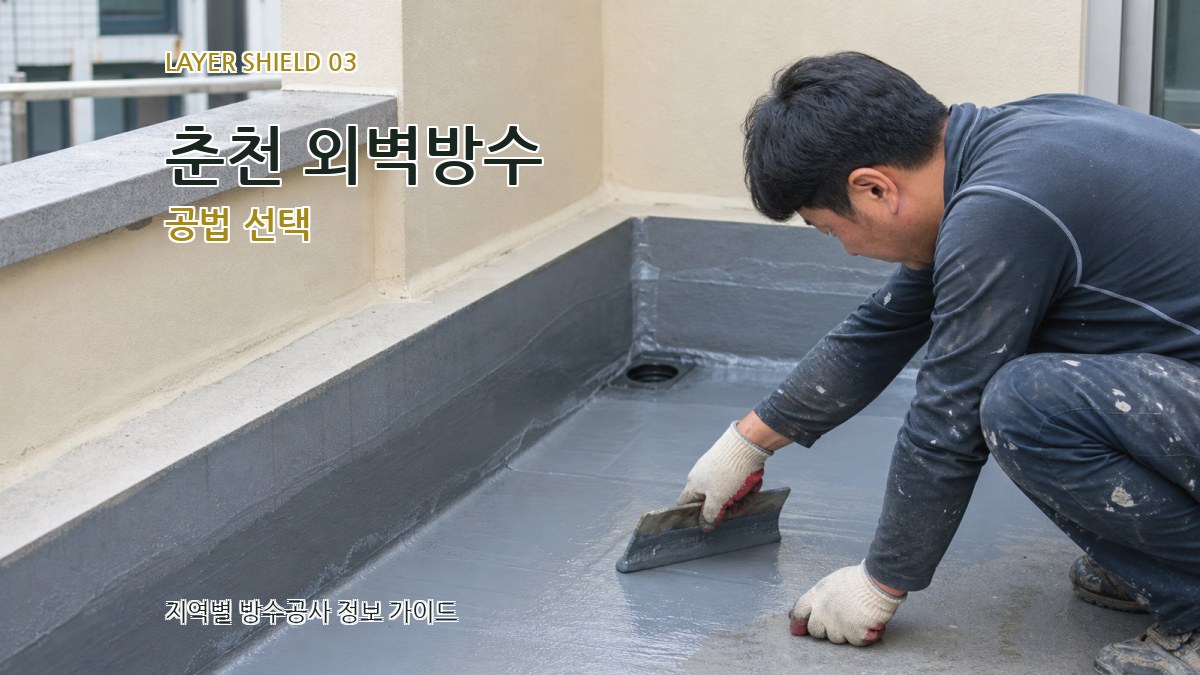춘천 외벽방수 공법 선택