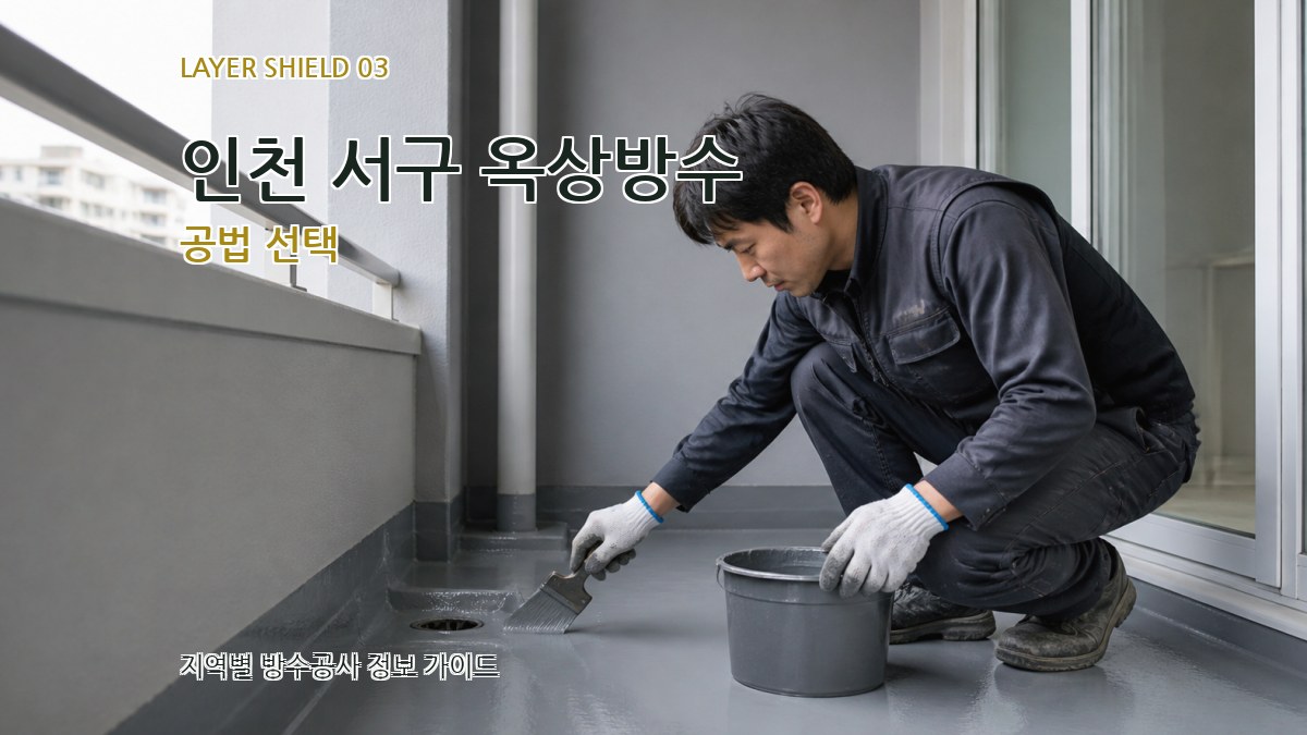 인천 서구 옥상방수 공법 선택