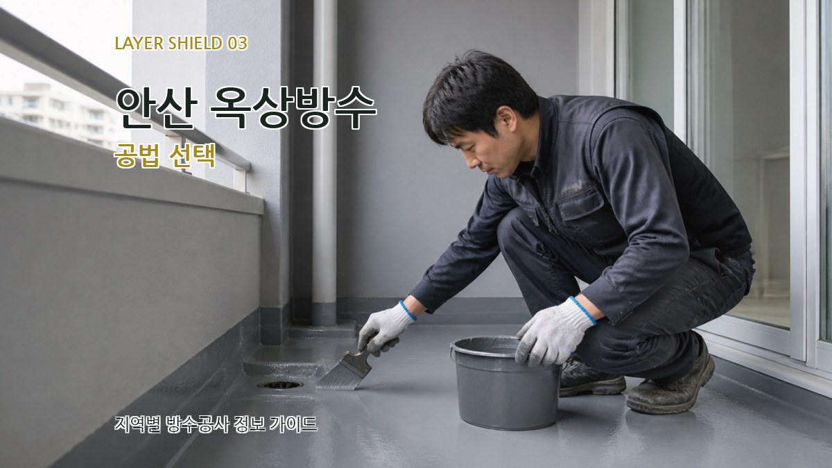 안산 옥상방수 공법 선택