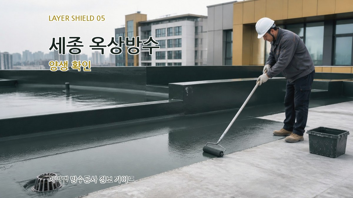 세종 옥상방수 양생 확인